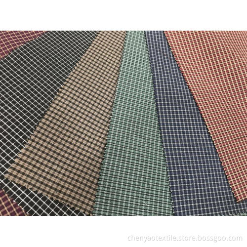 T/C Oxford Woven Yarn-dyed Plaid Fabric
